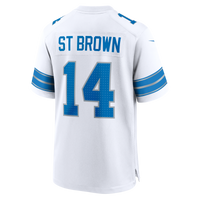 Amon-Ra St. Brown Detroit Lions Football Jersey, White Game Sportswear Jersey Shirt, Lightweight Breathable Athletic Jersey, Casual Gift for Men