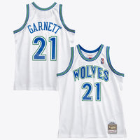 Minnesota Timberwolves Basketball Jersey, White Authentic Swingman Sportswear Jersey Shirt, Sleeveless Athletic Tank Jersey, Casual Gift for Men