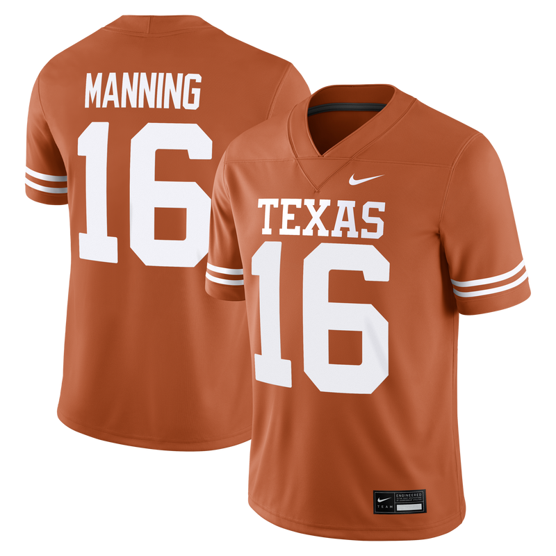 Texas Longhorns Football Jersey, Orange Sportswear Jersey Shirt, Lightweight Breathable Athletic Jersey, Casual Gift for Men, Style 203521502