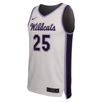 Kansas State Wildcats Basketball Jersey, White Sportswear Jersey Shirt, Sleeveless Athletic Tank Jersey, Casual Gift for Men, Style 202296964
