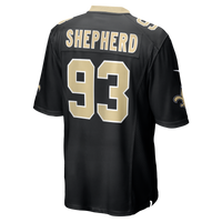 Nathan Shepherd New Orleans Saints Football Jersey, Black Sportswear Jersey Shirt, Lightweight Breathable Athletic Jersey, Casual Gift for Men
