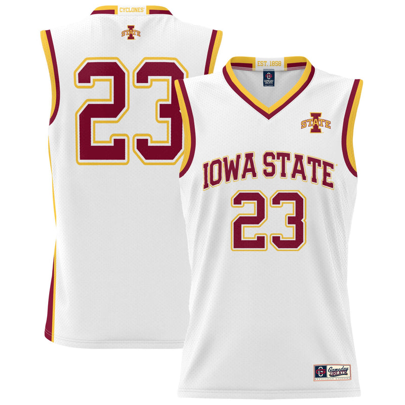 Iowa State Cyclones Basketball Jersey, White Lightweight Sportswear Jersey Shirt, Sleeveless Athletic Tank Jersey, Casual Gift for Men