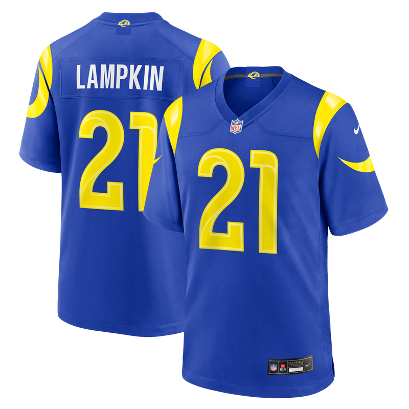 Cam Lampkin Los Angeles Rams Football Jersey, Royal Game Sportswear Jersey Shirt, Lightweight Breathable Athletic Jersey, Casual Gift for Men