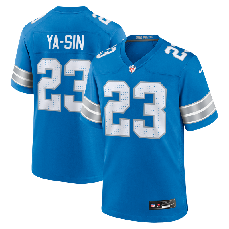 Rock Ya-Sin Detroit Lions Football Jersey, Blue Game Sportswear Jersey Shirt, Lightweight Breathable Athletic Jersey, Casual Gift for Men