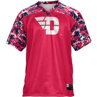 Dayton Flyers Football Jersey, Red Sportswear Jersey Shirt, Lightweight Breathable Athletic Jersey, Casual Gift for Men, Style 4728595