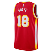 Mouhamed Gueye Atlanta Hawks Basketball Jersey, Red Swingman Sportswear Jersey Shirt, Sleeveless Athletic Tank Jersey, Casual Gift for Men