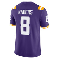 LSU Tigers Football Jersey, Purple Game Sportswear Jersey Shirt, Lightweight Breathable Athletic Jersey, Casual Gift for Men, Style 201954849