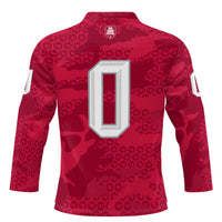 Ohio State Buckeyes Hockey Jersey, Scarlet Sportswear Jersey Shirt, Long Sleeve Hockey Sweater Jersey, Casual Gift for Men, Style 201108088