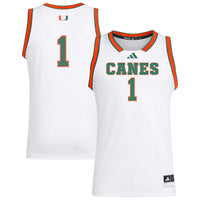 Miami Hurricanes Basketball Jersey, White Replica Swingman Sportswear Jersey Shirt, Sleeveless Athletic Tank Jersey, Casual Gift for Men