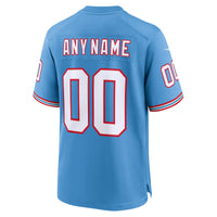 Tennessee Titans Football Jersey, Light Blue Game Throwback Sportswear Jersey Shirt, Lightweight Breathable Athletic Jersey, Casual Gift for Men