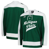 Michigan State Spartans Hockey Jersey, Green Replica Sportswear Jersey Shirt, Long Sleeve Hockey Sweater Jersey, Casual Gift for Men
