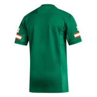 Miami Hurricanes Football Jersey, Green Replica Sportswear Jersey Shirt, Lightweight Breathable Athletic Jersey, Casual Gift for Men
