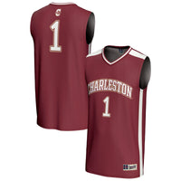 Charleston Cougars Basketball Jersey, Maroon Fashion Lightweight Sportswear Jersey Shirt, Sleeveless Athletic Tank Jersey, Casual Gift for Men