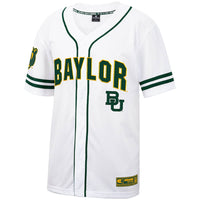 Baylor Bears Baseball Jersey, White Sportswear Jersey Shirt, Lightweight Breathable Athletic Jersey, Casual Gift for Men