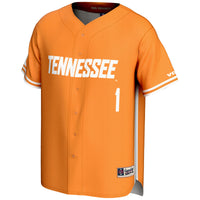 Tennessee Volunteers Lightweight Baseball Jersey, Orange Sportswear Jersey Shirt, Lightweight Breathable Athletic Jersey, Casual Gift for Men