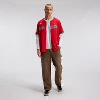 Cleveland Guardians Baseball Jersey, Red Limited Alternate Sportswear Jersey Shirt, Lightweight Breathable Athletic Jersey, Casual Gift for Men