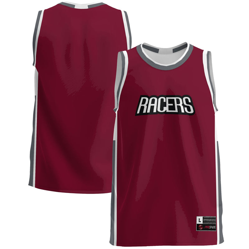 Northwestern Ohio Racers Basketball Jersey, Burgundy Lightweight Sportswear Jersey Shirt, Sleeveless Athletic Tank Jersey, Casual Gift for Men