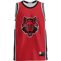 Arkansas State Red Wolves Basketball Jersey, Scarlet Lightweight Sportswear Jersey Shirt, Sleeveless Athletic Tank Jersey, Casual Gift for Men
