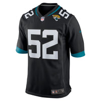 DaVon Hamilton Jacksonville Jaguars Football Jersey, Black Sportswear Jersey Shirt, Lightweight Breathable Athletic Jersey, Casual Gift for Men
