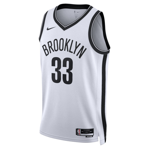 Brooklyn Nets Association Edition Swingman Jersey - White - Nic Claxton