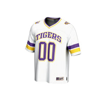 LSU Tigers Football Jersey, White Fashion Sportswear Jersey Shirt, Lightweight Breathable Athletic Jersey, Casual Gift for Men