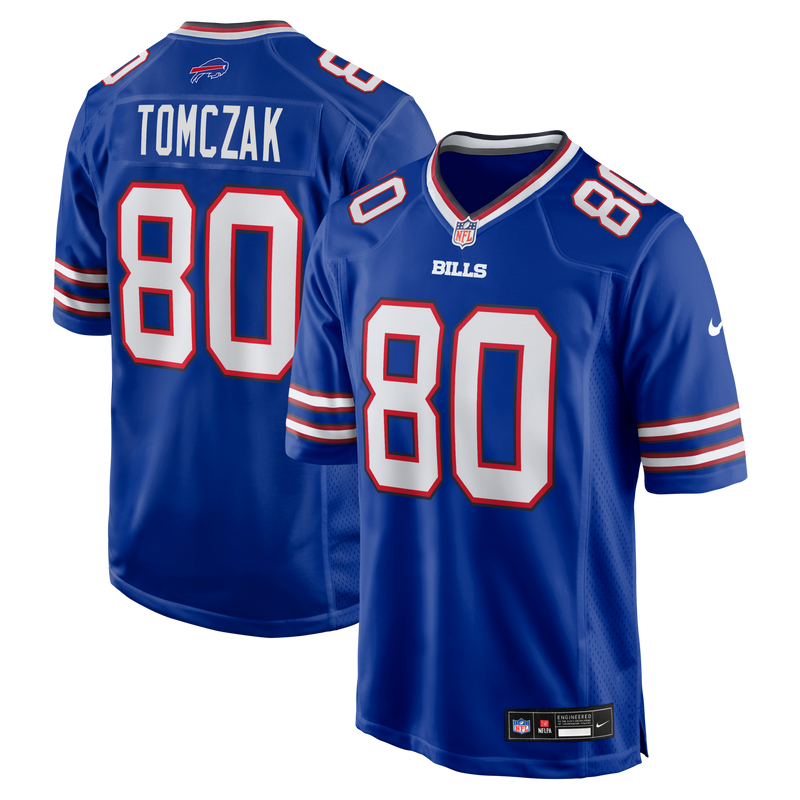 Max Tomczak Buffalo Bills Football Jersey, Royal Game Sportswear Jersey Shirt, Lightweight Breathable Athletic Jersey, Casual Gift for Men