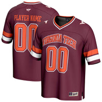 Virginia Tech Hokies Football Jersey, Maroon Fashion Sportswear Jersey Shirt, Lightweight Breathable Athletic Jersey, Casual Gift for Men