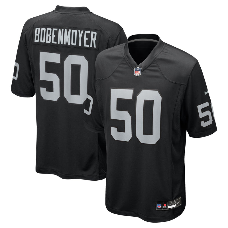 Jacob Bobenmoyer Las Vegas Raiders Football Jersey, Black Sportswear Jersey Shirt, Lightweight Breathable Athletic Jersey, Casual Gift for Men