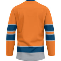 Bucknell Bison Hockey Jersey, Blue Sportswear Jersey Shirt, Long Sleeve Hockey Sweater Jersey, Casual Gift for Men, Style 4728179