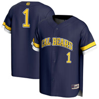 Cal Bears Baseball Jersey, Navy Fashion Sportswear Jersey Shirt, Lightweight Breathable Athletic Jersey, Casual Gift for Men