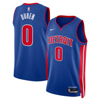 Jalen Duren Detroit Pistons Basketball Jersey, Blue Swingman Sportswear Jersey Shirt, Sleeveless Athletic Tank Jersey, Casual Gift for Men