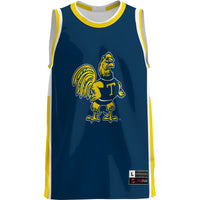 Trinity Bantams Basketball Jersey, Blue Lightweight Sportswear Jersey Shirt, Sleeveless Athletic Tank Jersey, Casual Gift for Men
