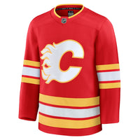 Calgary Flames Hockey Jersey, Red Premium Home Sportswear Jersey Shirt, Long Sleeve Hockey Sweater Jersey, Casual Gift for Men, Style 202015693