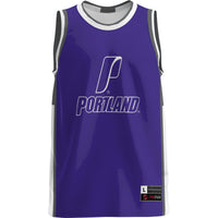 Portland Pilots Basketball Jersey, Purple Lightweight Sportswear Jersey Shirt, Sleeveless Athletic Tank Jersey, Casual Gift for Men