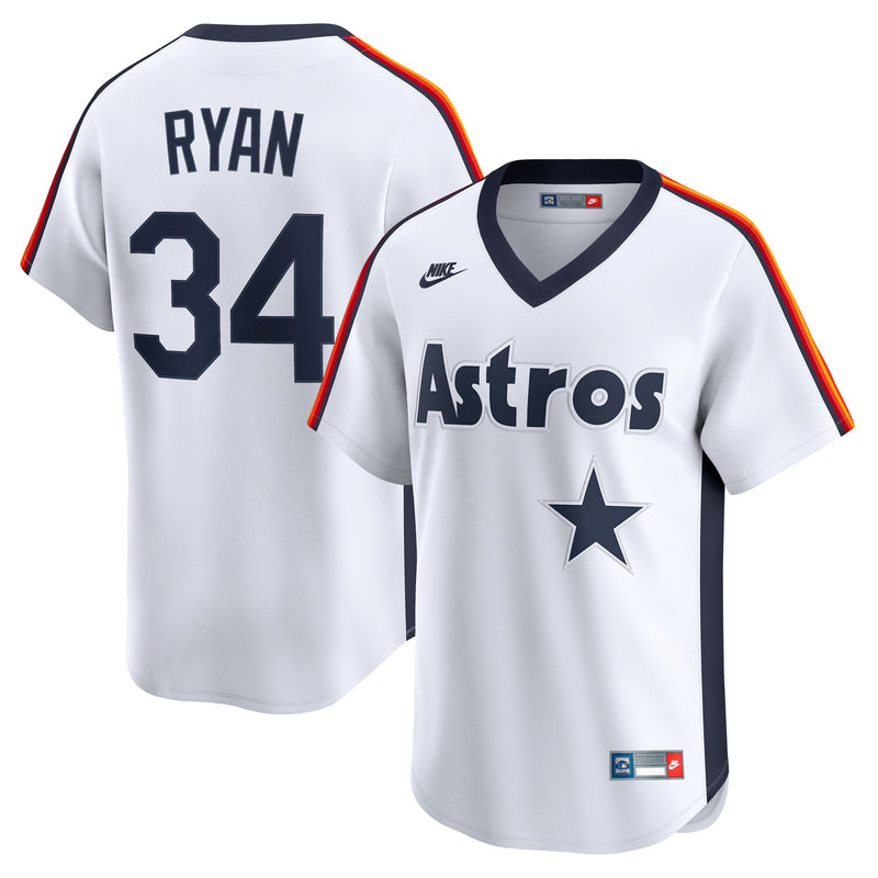 Nolan Ryan Houston Astros Baseball Jersey, White Limited Sportswear Jersey Shirt, Lightweight Breathable Athletic Jersey, Casual Gift for Men