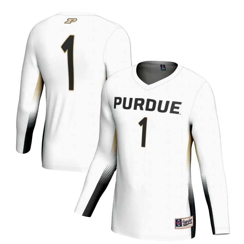 Purdue Boilermakers Volleyball Jersey, White Lightweight Sportswear Jersey Shirt, Lightweight Breathable Athletic Jersey, Casual Gift for Men
