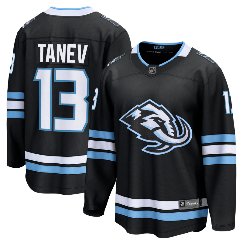 Brandon Tanev Utah Mammoth Hockey Jersey, Black Breakaway Home Sportswear Jersey Shirt, Long Sleeve Hockey Sweater Jersey, Casual Gift for Men
