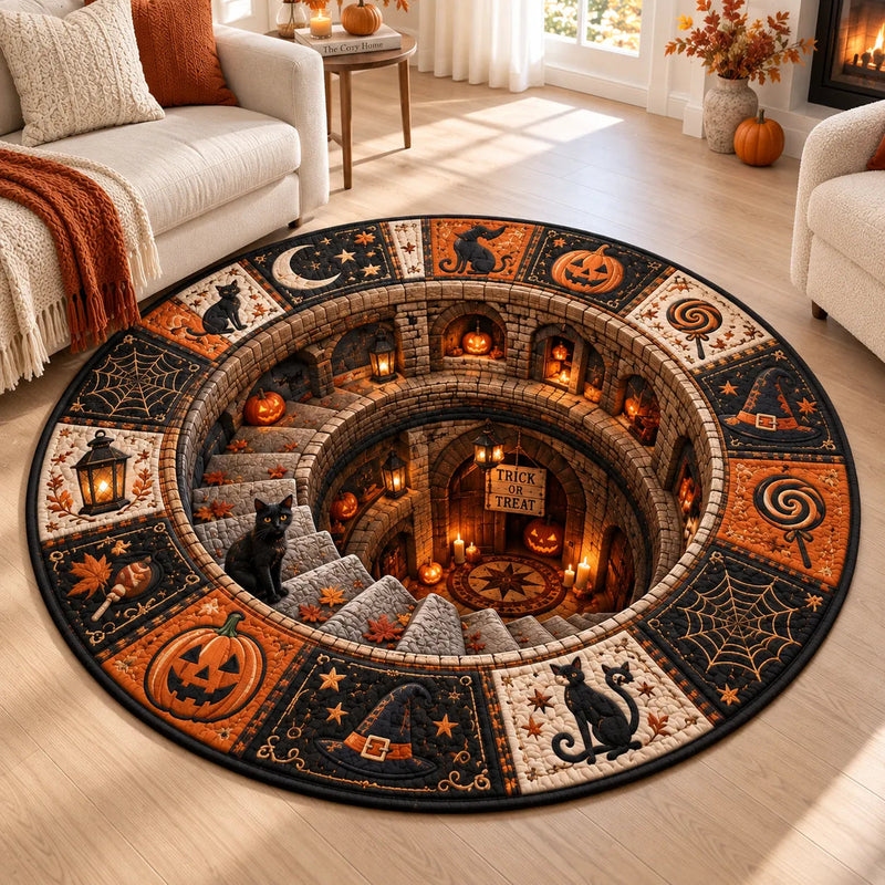 Trick or Treat - A Quilted Descent in Stone and Amber