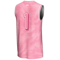 Valdosta State Blazers Basketball Jersey, Pink Fashion Lightweight Sportswear Jersey Shirt, Sleeveless Athletic Tank Jersey, Casual Gift for Men