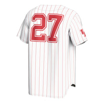 Houston Cougars Baseball Jersey, White Fashion Lightweight Sportswear Jersey Shirt, Lightweight Breathable Athletic Jersey, Casual Gift for Men