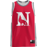 Newberry College Wolves Basketball Jersey, Scarlet Lightweight Sportswear Jersey Shirt, Sleeveless Athletic Tank Jersey, Casual Gift for Men