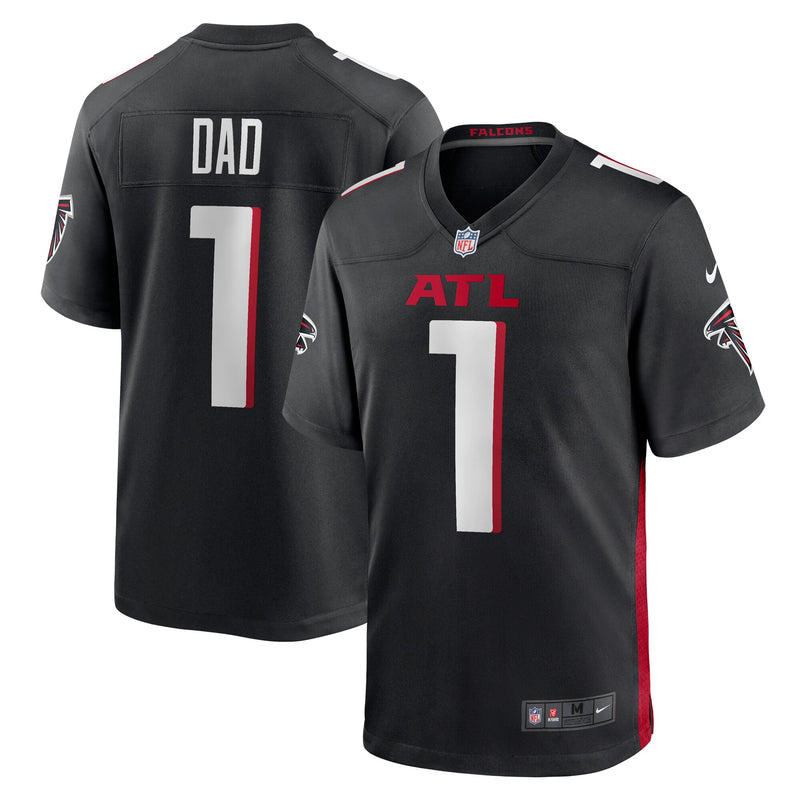 Number Dad Atlanta Falcons Football Jersey, Black Game Sportswear Jersey Shirt, Lightweight Breathable Athletic Jersey, Casual Gift for Men