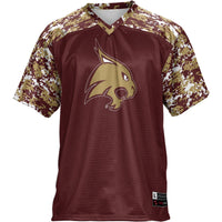 Texas State Bobcats Football Jersey, Maroon Sportswear Jersey Shirt, Lightweight Breathable Athletic Jersey, Casual Gift for Men, Style 4728751