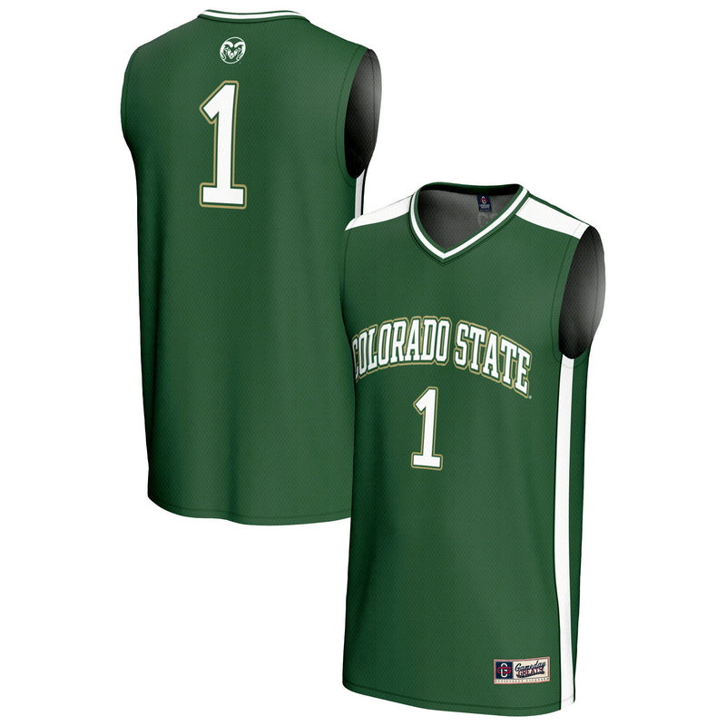 Colorado State Rams Basketball Jersey, Green Fashion Lightweight Sportswear Jersey Shirt, Sleeveless Athletic Tank Jersey, Casual Gift for Men