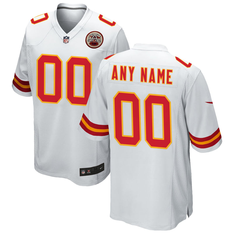 Kansas City Chiefs Football Jersey, White Game Sportswear Jersey Shirt, Lightweight Breathable Athletic Jersey, Casual Gift for Men