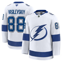 Andrei Vasilevskiy Tampa Bay Lightning Hockey Jersey, White Sportswear Jersey Shirt, Long Sleeve Hockey Sweater Jersey, Casual Gift for Men