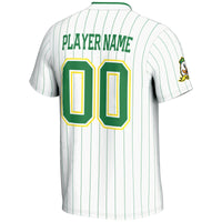 Oregon Ducks Softball Jersey, White Lightweight Sportswear Jersey Shirt, Lightweight Breathable Athletic Jersey, Casual Gift for Men