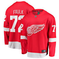 Justin Faulk Detroit Red Wings Hockey Jersey, Breakaway Home Sportswear Jersey Shirt, Long Sleeve Hockey Sweater Jersey, Casual Gift for Men