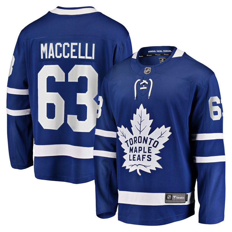 Matias Maccelli Toronto Maple Leafs Hockey Jersey, Blue Sportswear Jersey Shirt, Long Sleeve Hockey Sweater Jersey, Casual Gift for Men