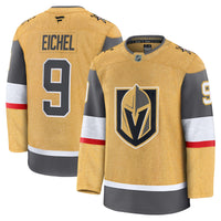 Jack Eichel Vegas Golden Knights Hockey Jersey, Gold Premium Sportswear Jersey Shirt, Long Sleeve Hockey Sweater Jersey, Casual Gift for Men